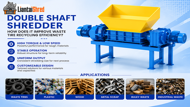 How Does a Double Shaft Shredder Improve Waste Tire Recyclin